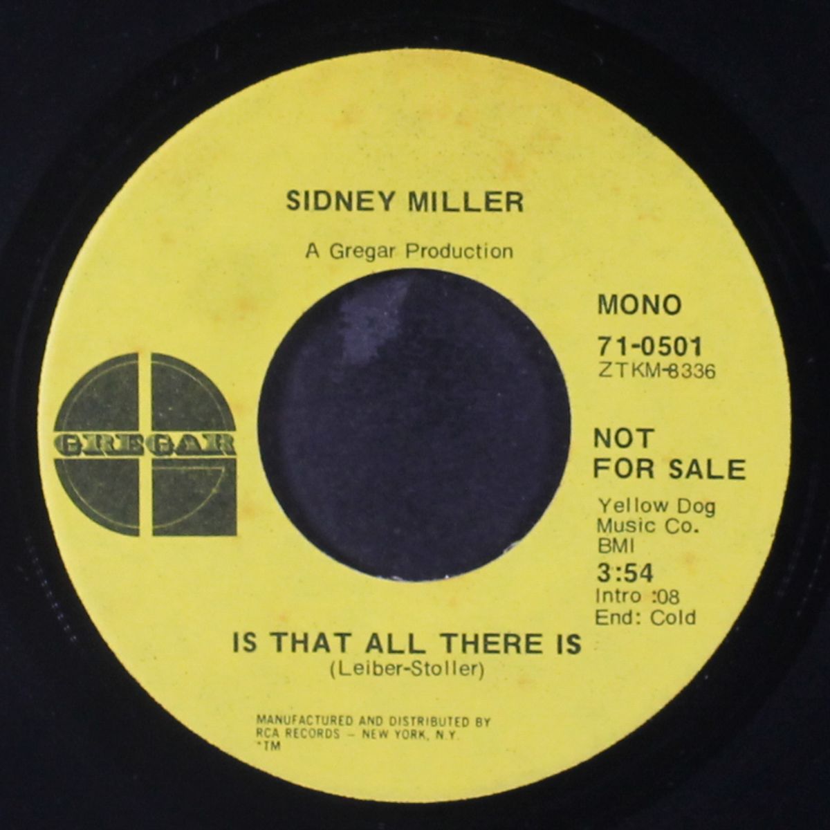 aquarius / is that all there is by SIDNEY MILLER