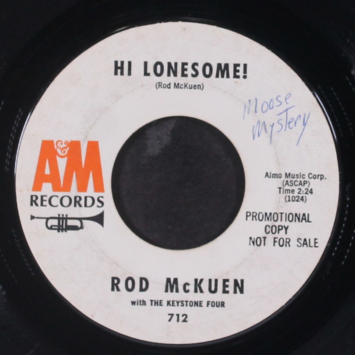 ballad of hollywood / hi lonesome by ROD MCKUEN