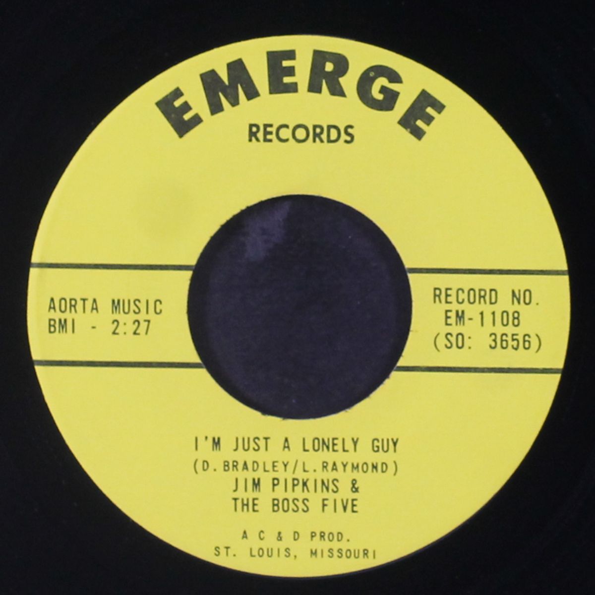 mr. c.c. / i'm just a lonely guy by JIM PIPKINS & BOSS FIVE