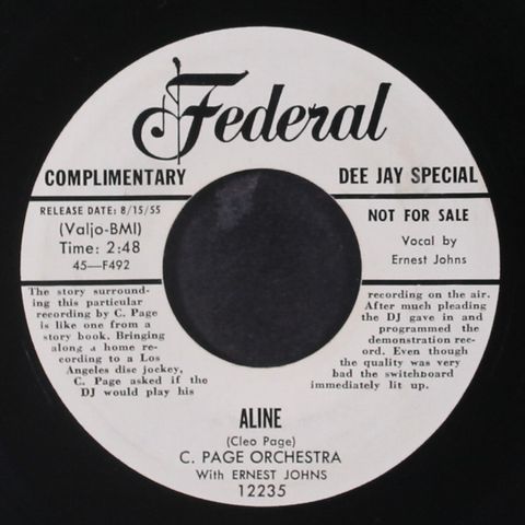 CLEO PAGE & ERNEST JOHNS