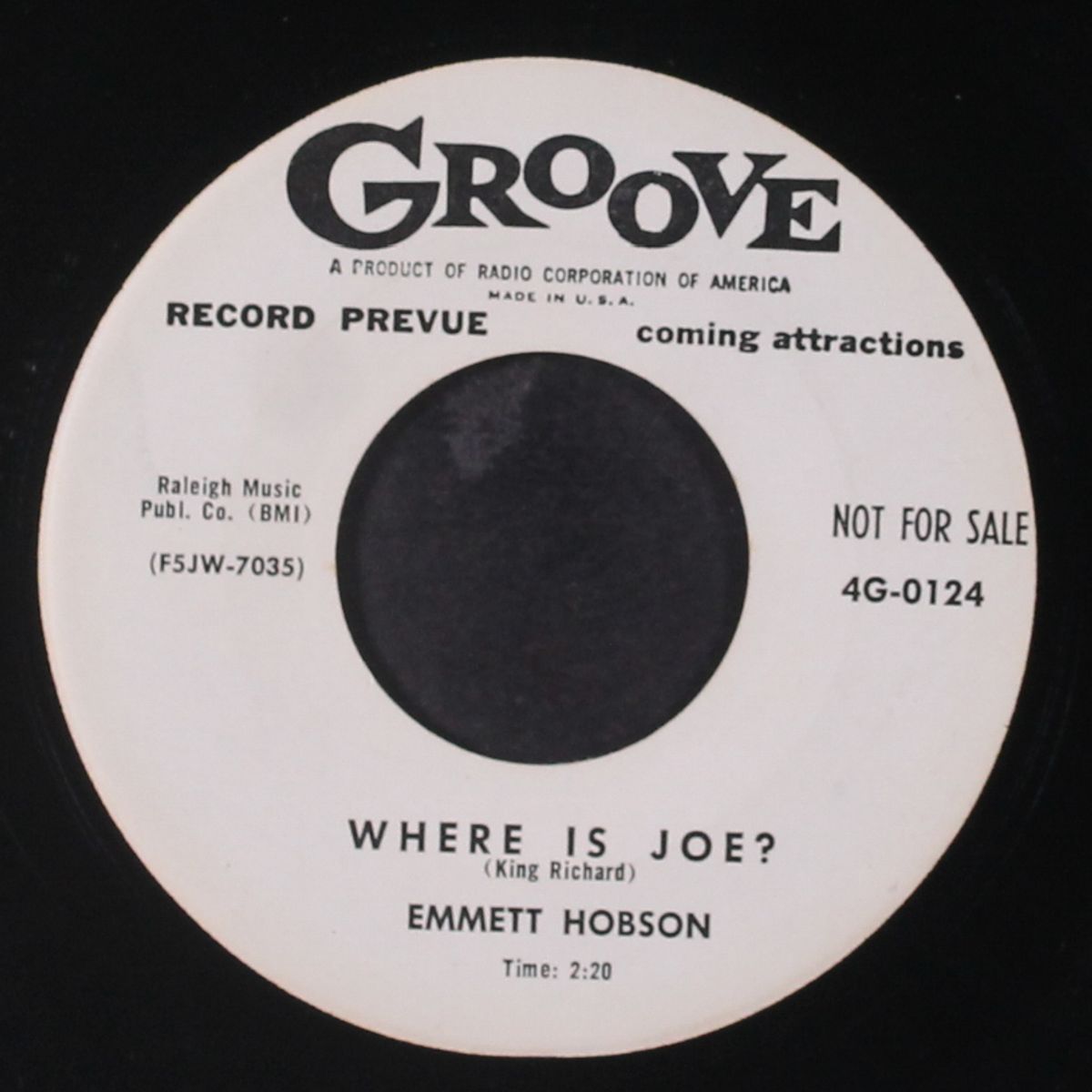 mattie bee / where is joe? by EMMETT HOBSON