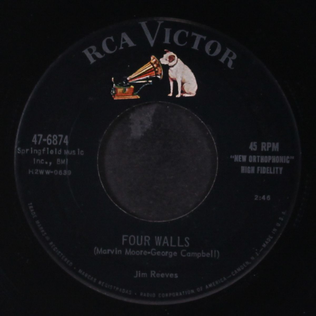 four walls by JIM REEVES