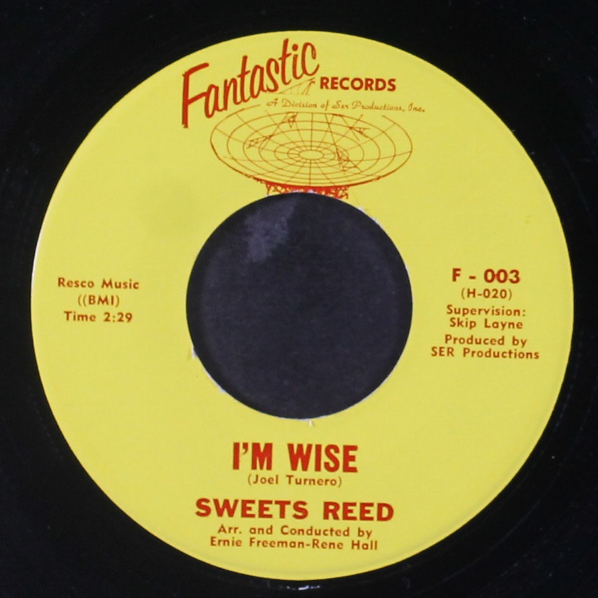 bad shape blues / i'm wise by SWEETS REED