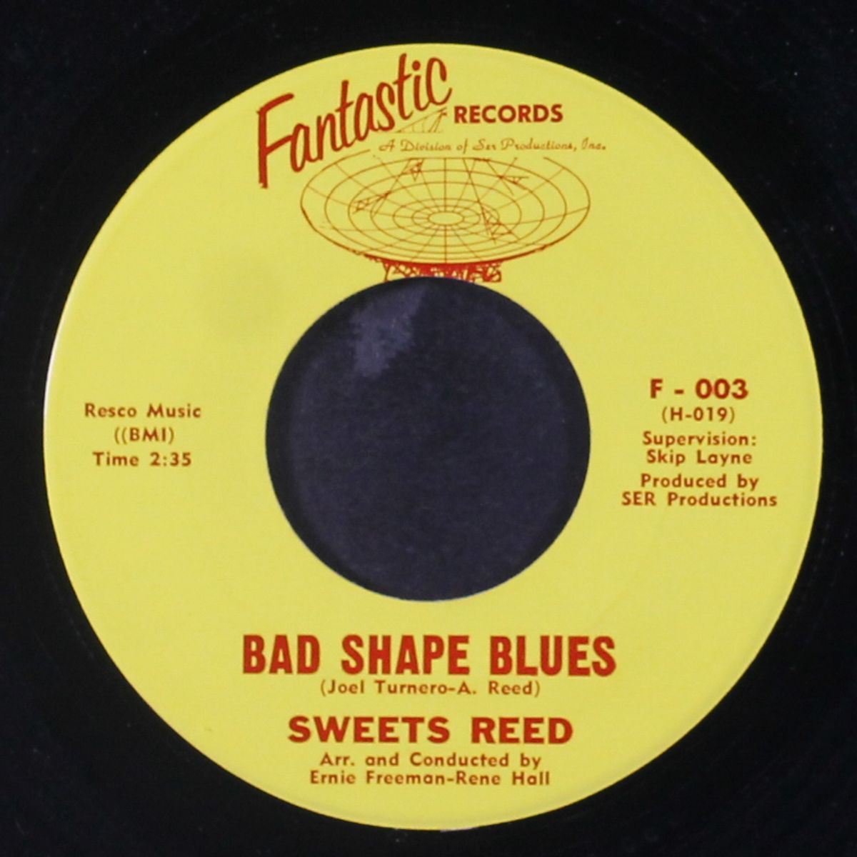 bad shape blues / i'm wise by SWEETS REED