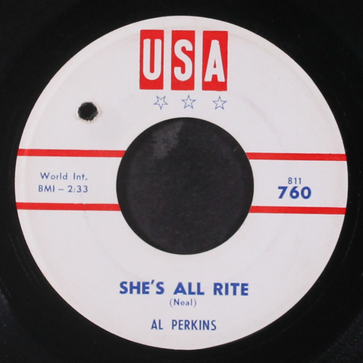 she's all rite / kuz'n bill by AL PERKINS