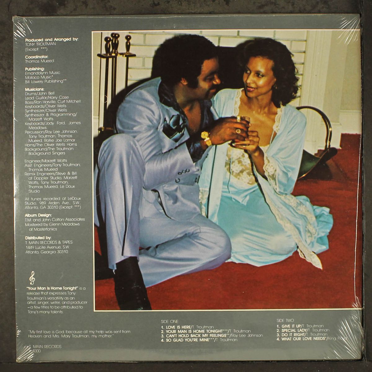 your man is home tonight by TONY TROUTMAN