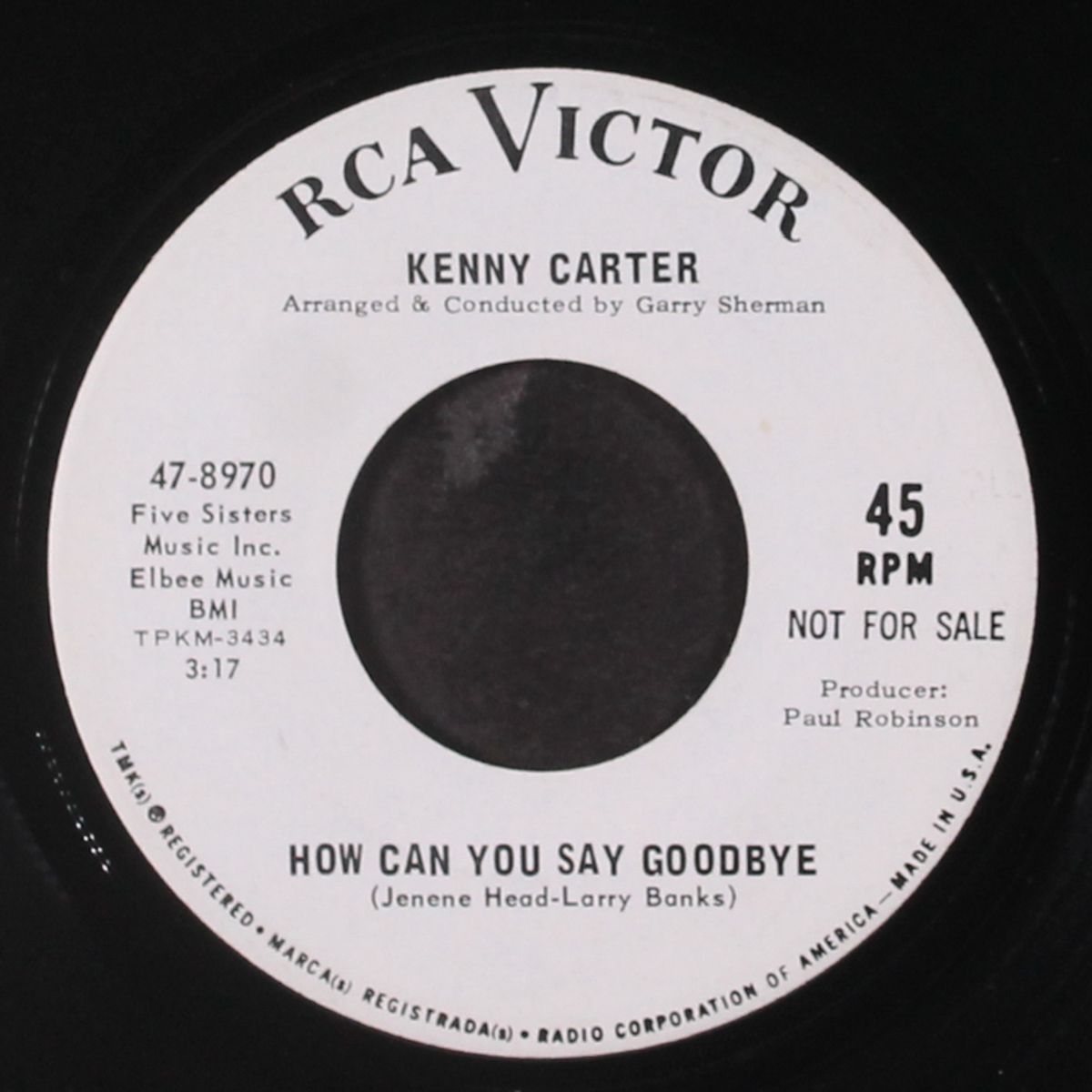 don't go / how can you say goodbye by KENNY CARTER