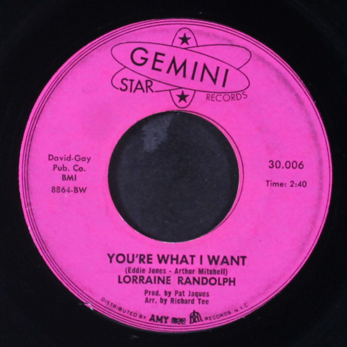 it's over between us / you're what i want by LORRAINE RANDOLPH