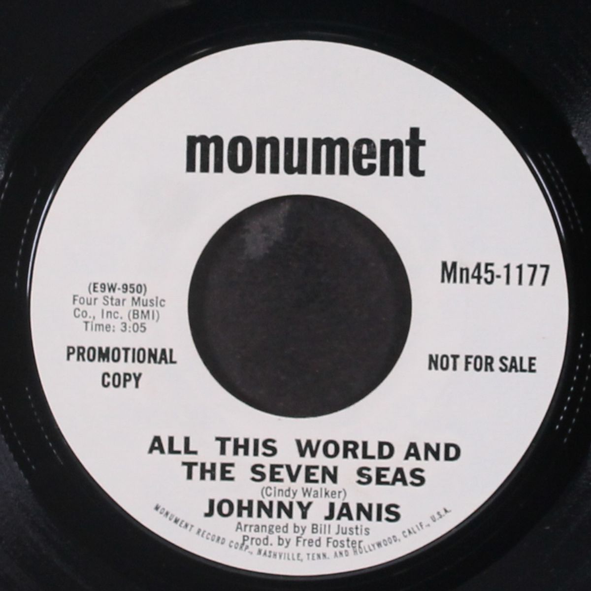 walk through this world with me / all this world and the seven seas by JOHNNY JANIS