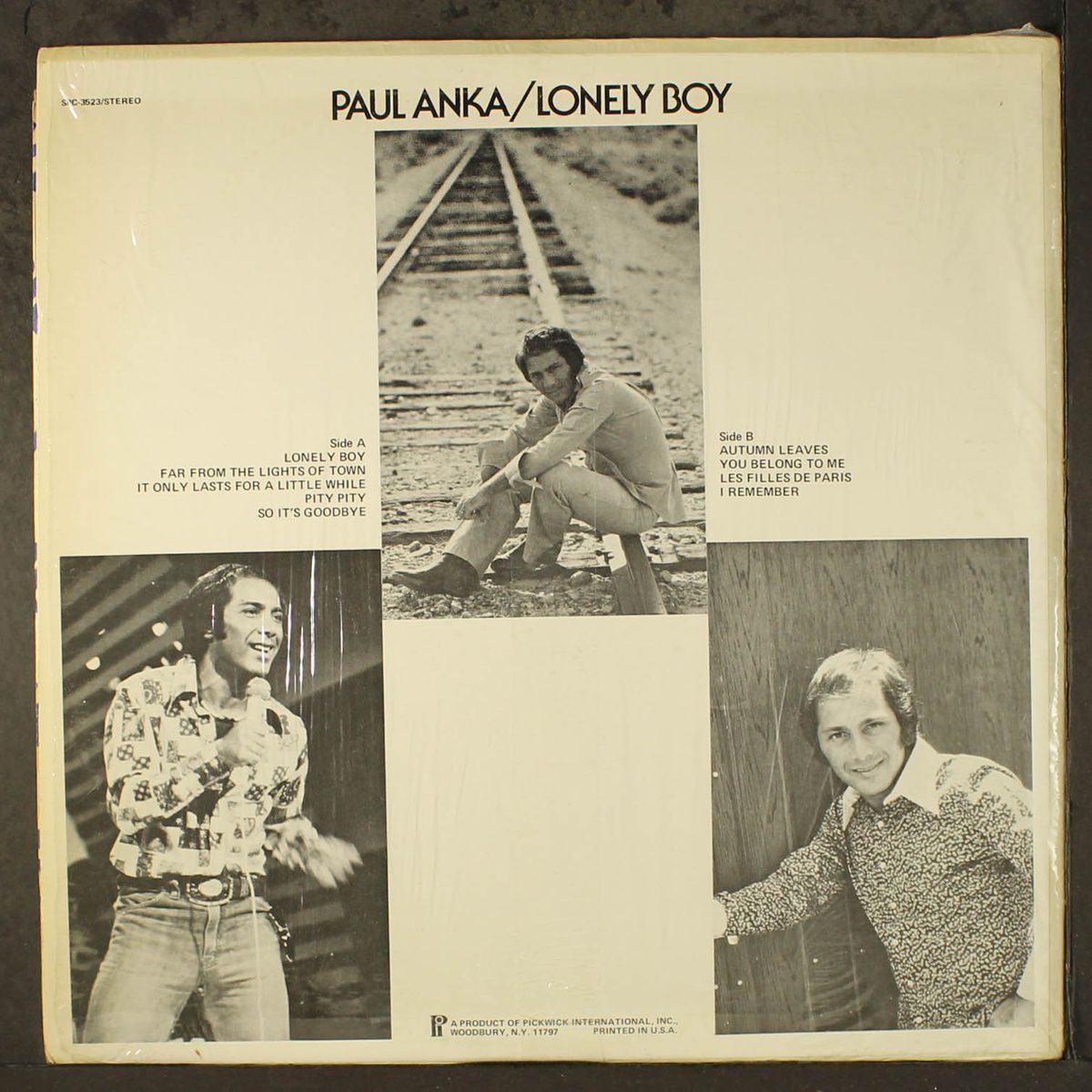 lonely boy by PAUL ANKA