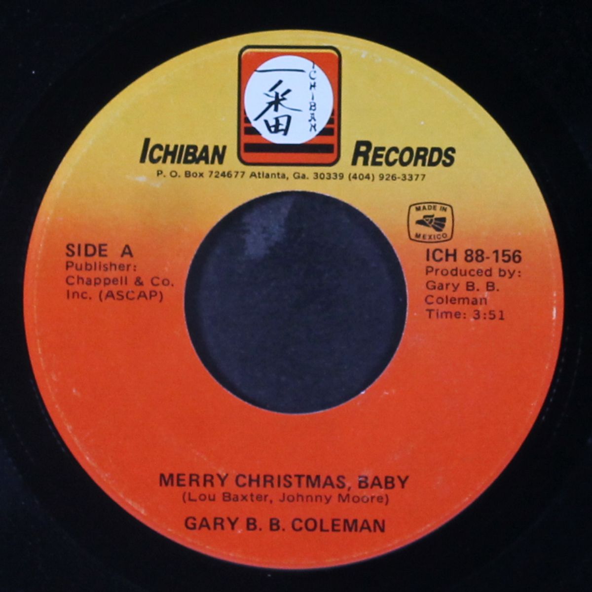 merry christmas, baby / christmas blues by GARY B.B. COLEMAN