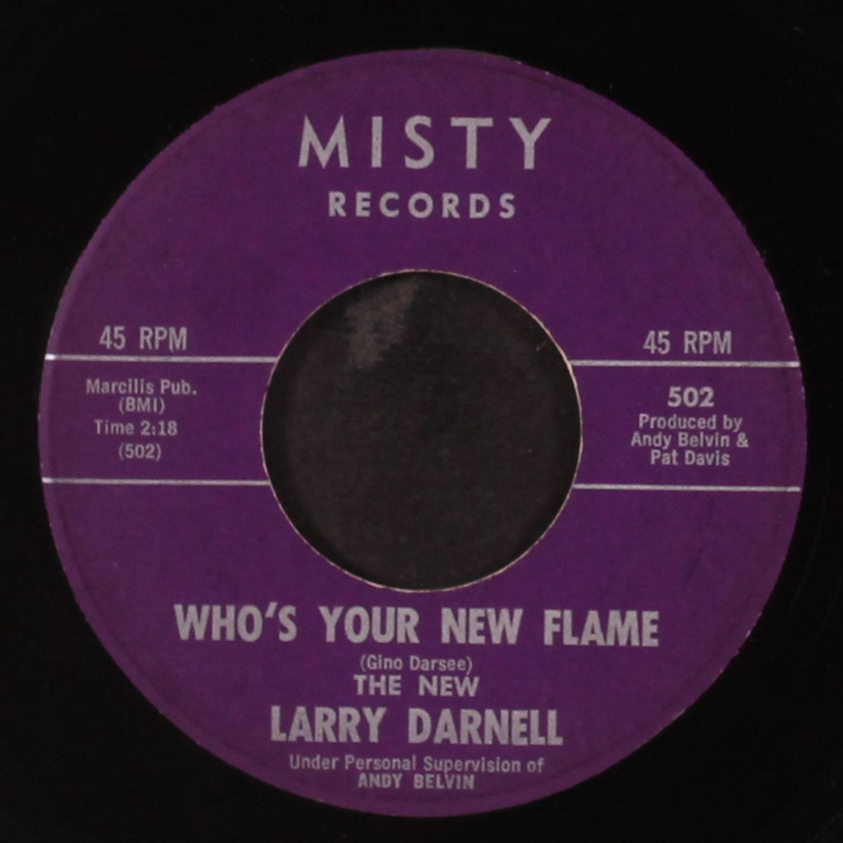 who's your new flame / champagne by LARRY DARNELL