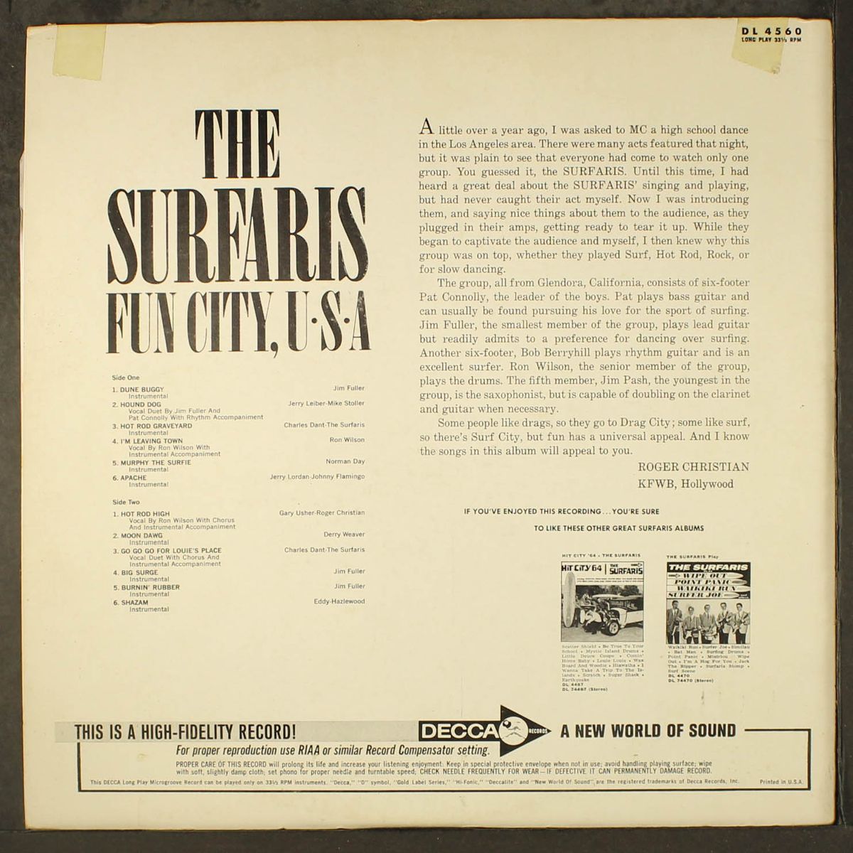 fun city, u.s.a. by SURFARIS