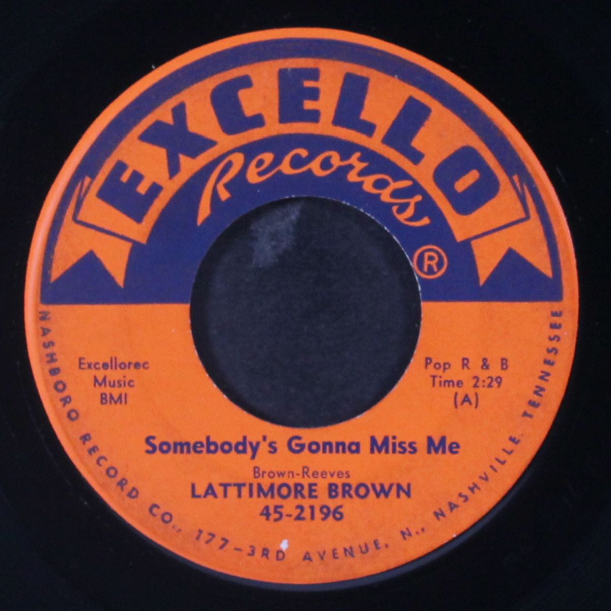 somebody's gonna miss me / darling dear by LATTIMORE BROWN