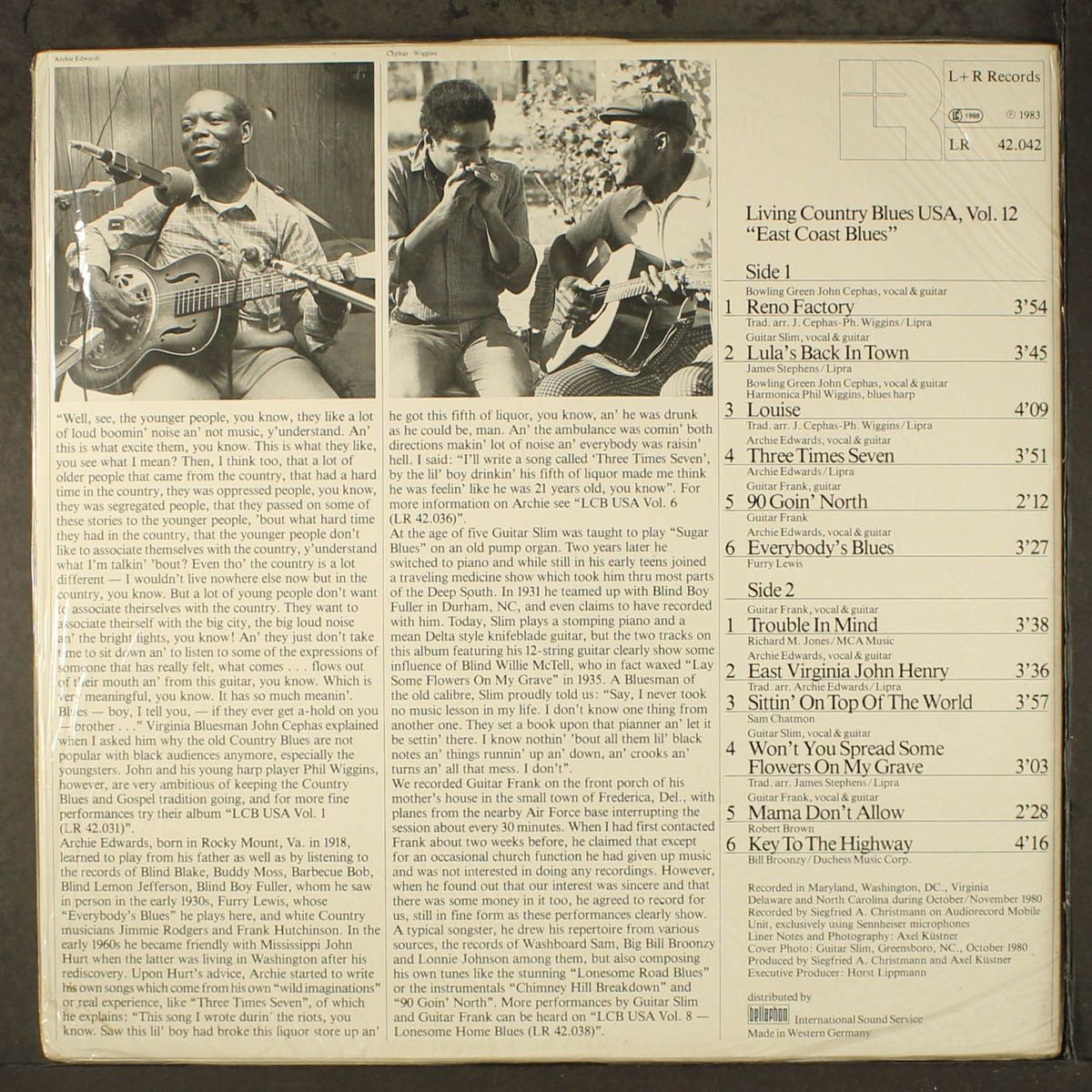 living country blues usa, vol. 12; east coast blues by VARIOUS