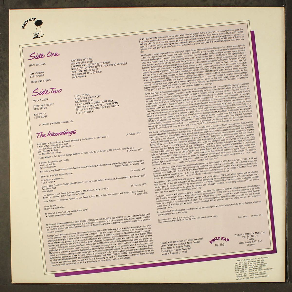 r 'n b from joe davis, vol. 1 by VARIOUS