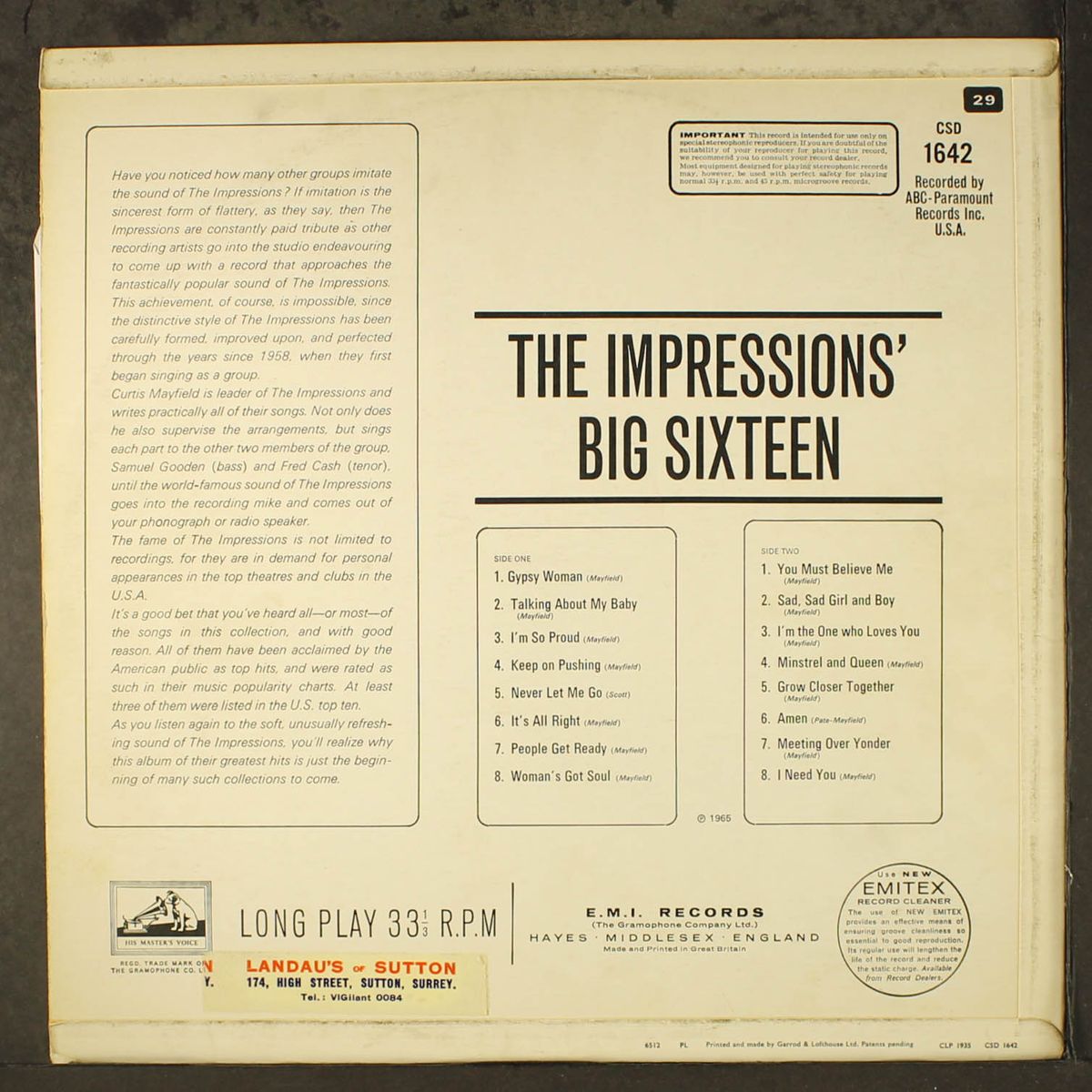 big sixteen by IMPRESSIONS