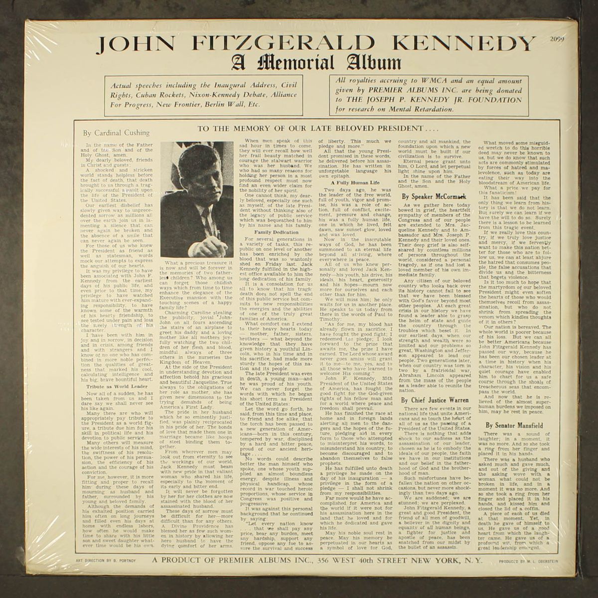 a memorial album by JOHN FITZGERLAD KENNEDY