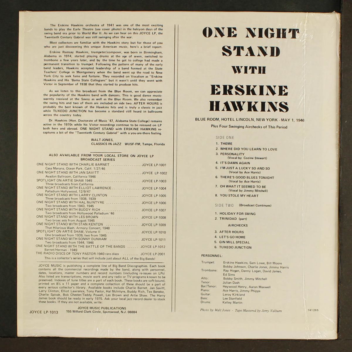 one night stand by ERSKINE HAWKINS