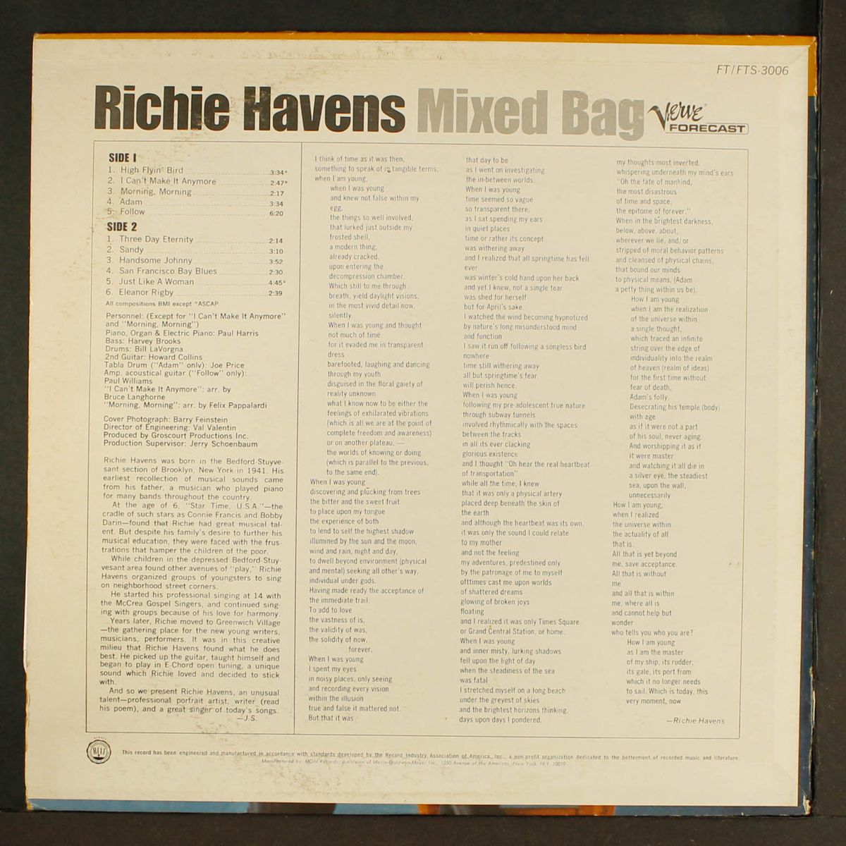 mixed bag by RICHIE HAVENS