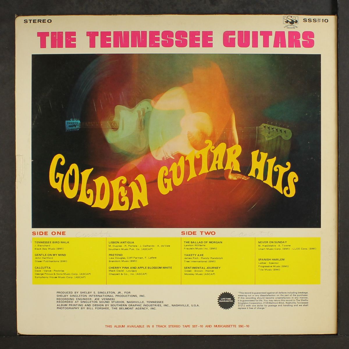 golden guitar hits by TENNESSEE GUITARS