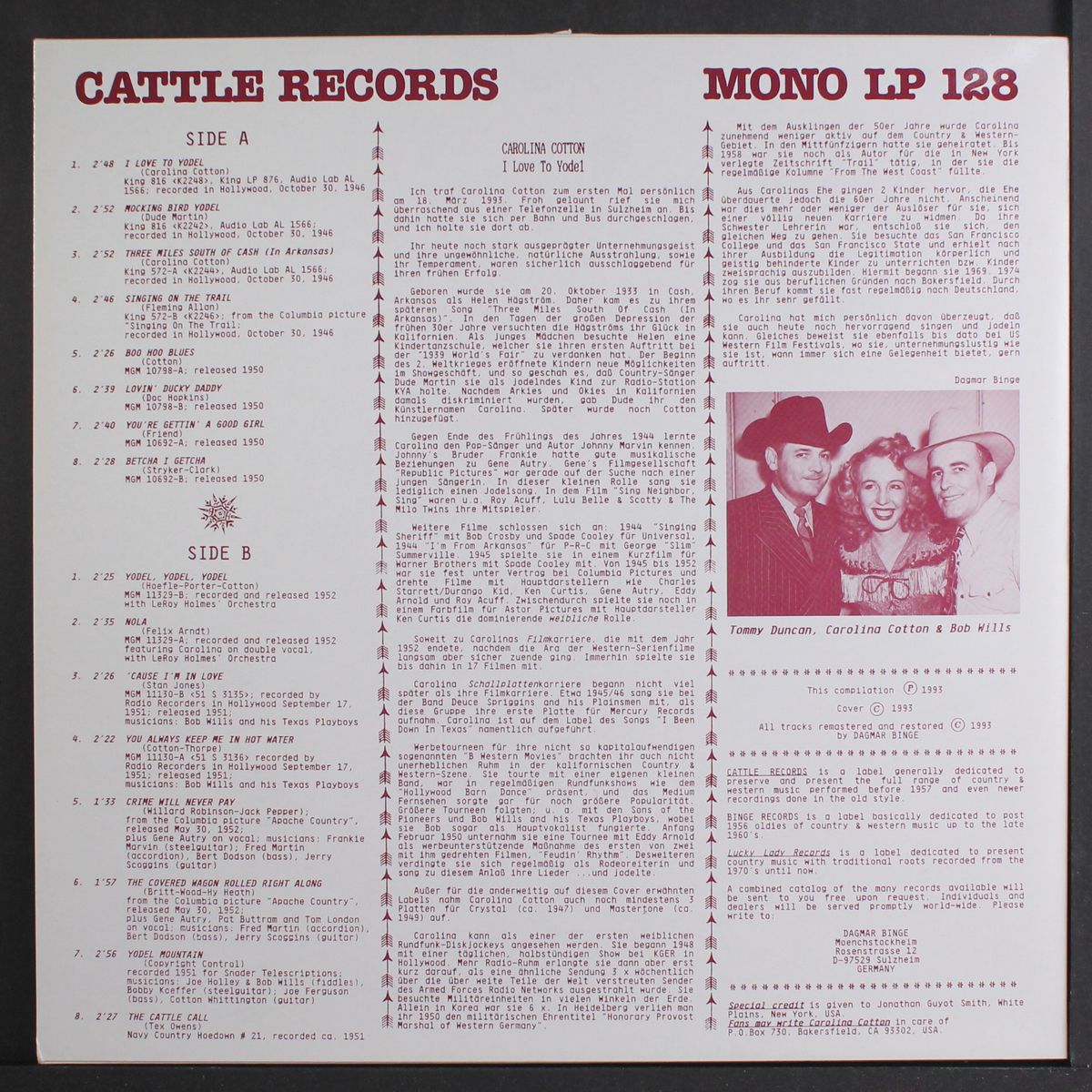 i love to yodel by CAROLINA COTTON