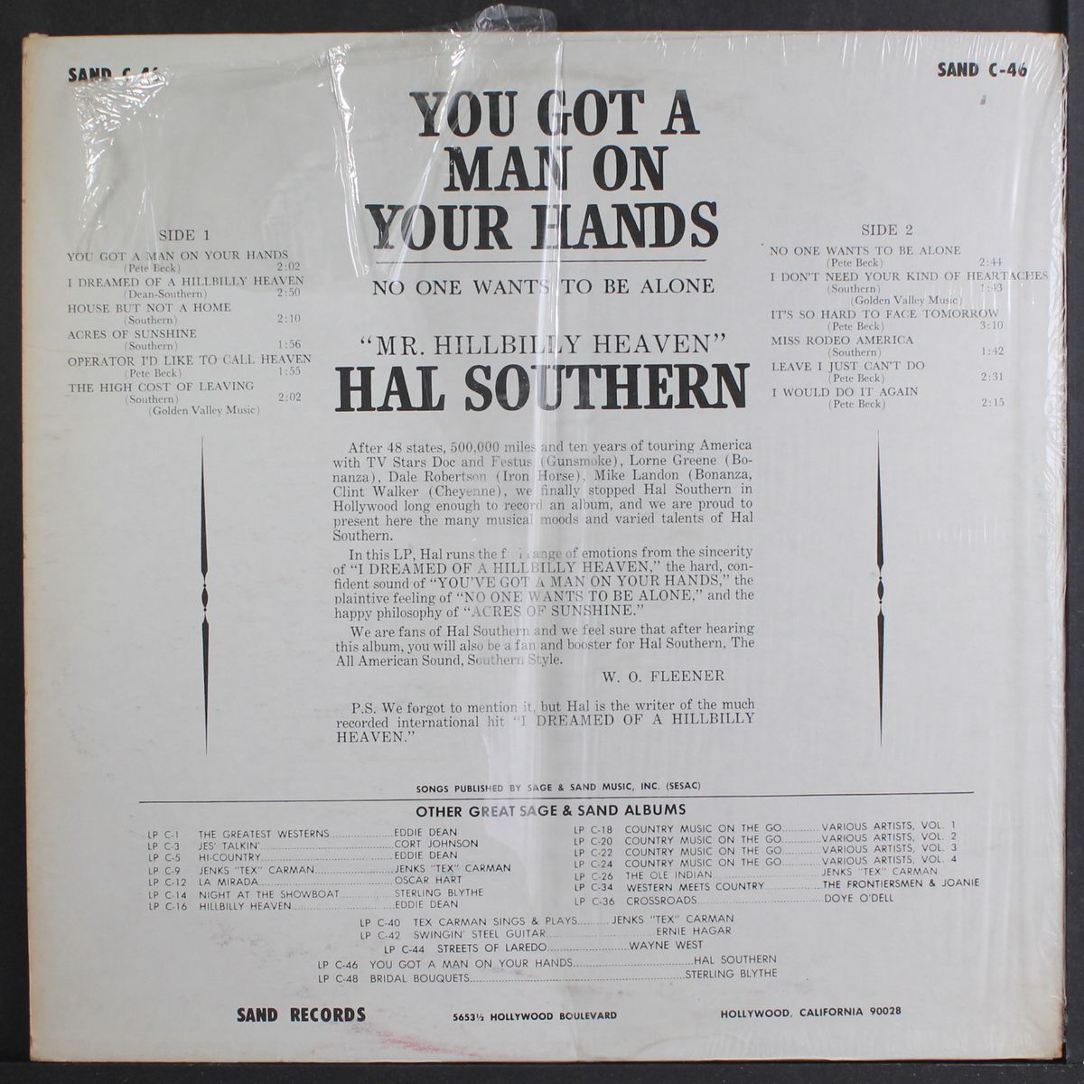 you got a man on your hands by HAL SOUTHERN