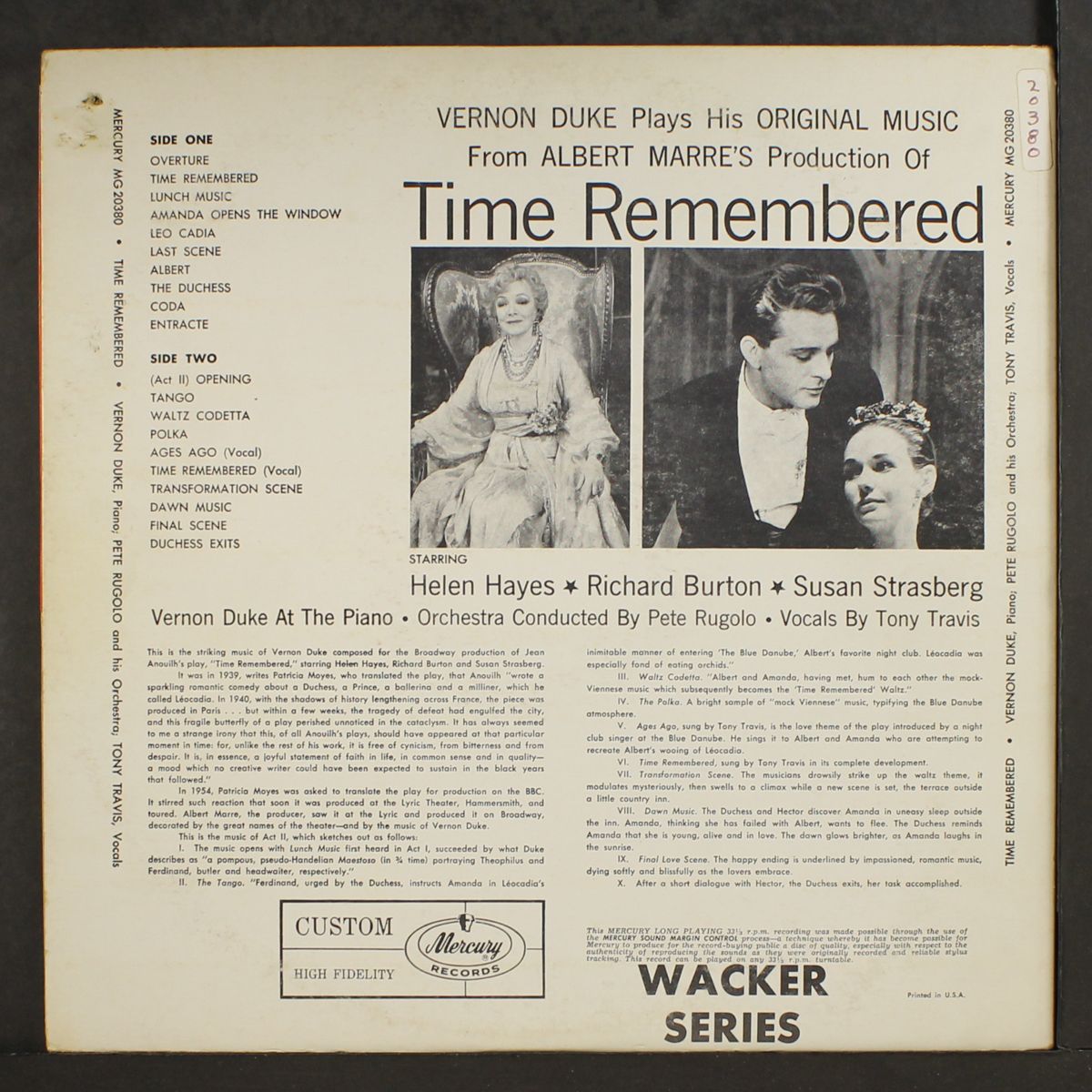 time remembered by ORIGINAL CAST