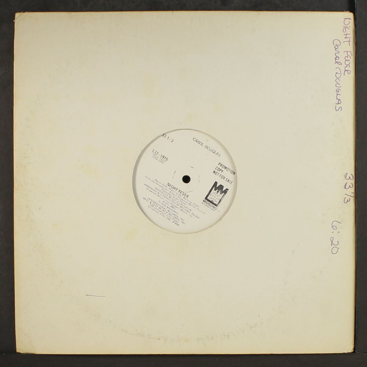 night fever / same by CAROL DOUGLAS