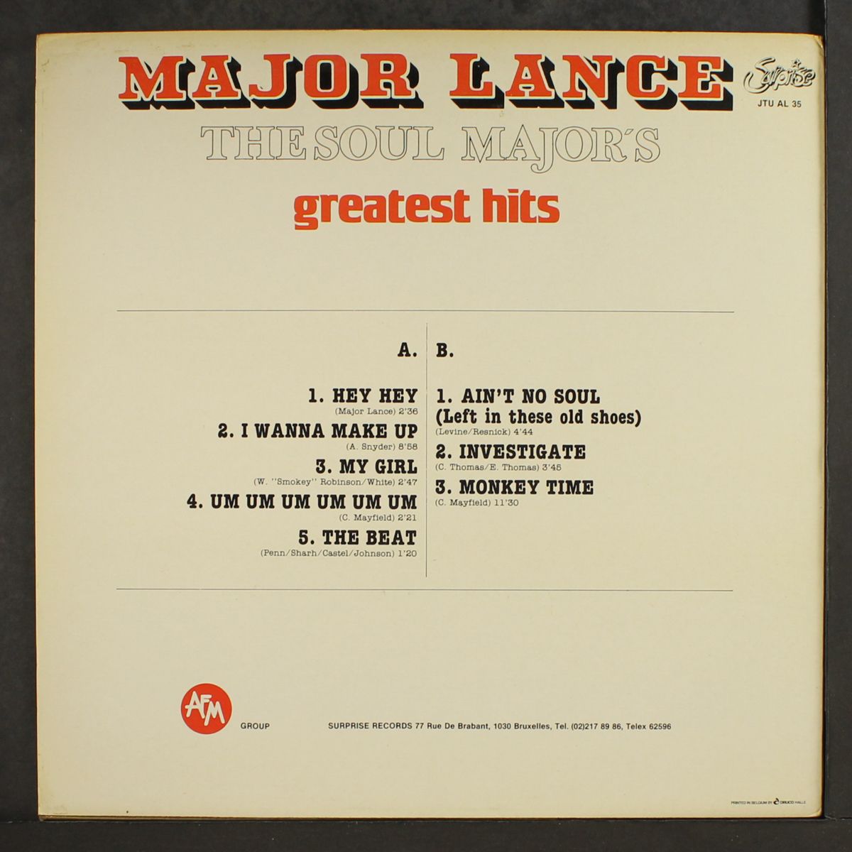 the soul major's greatest hits by MAJOR LANCE