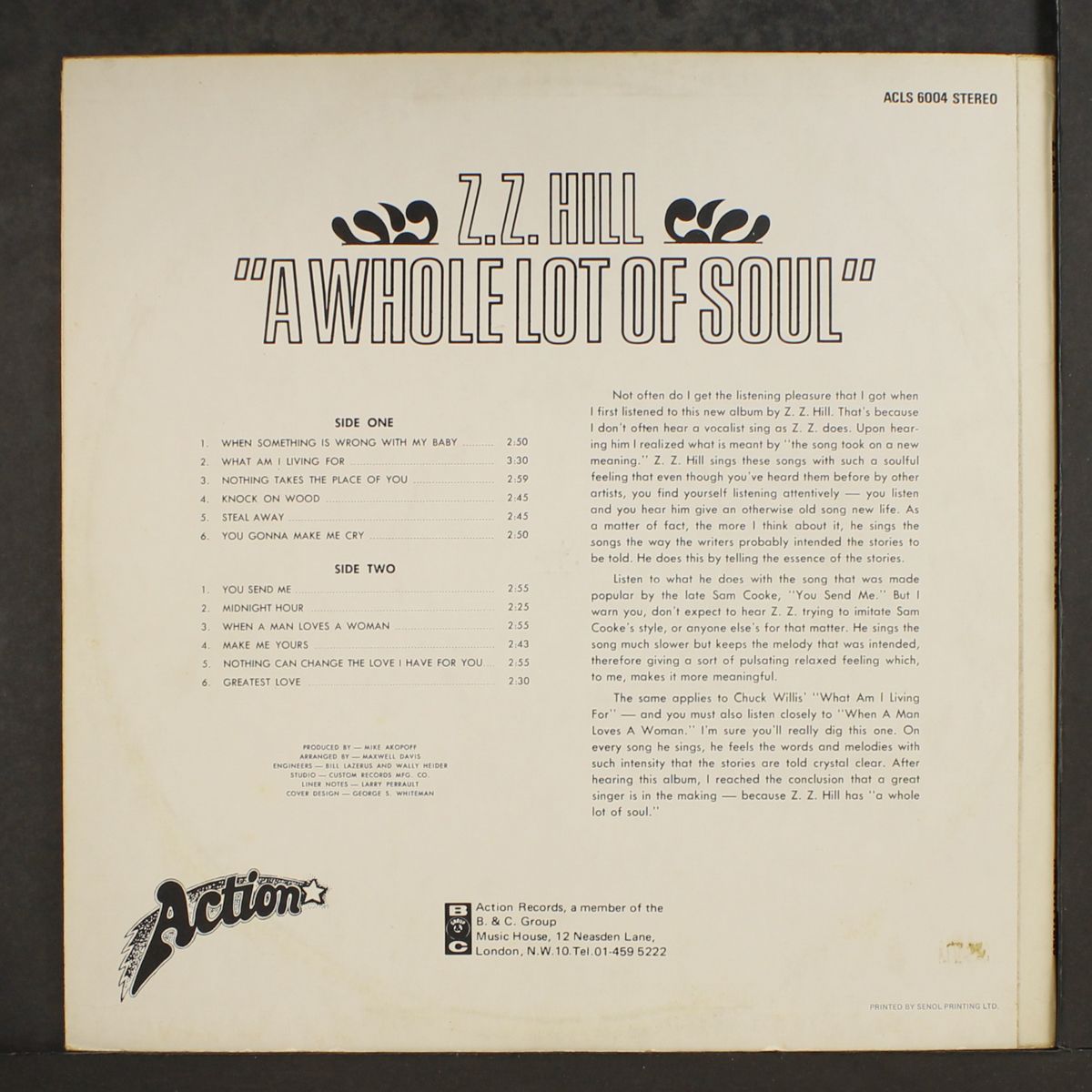a whole lot of soul by Z.Z. HILL