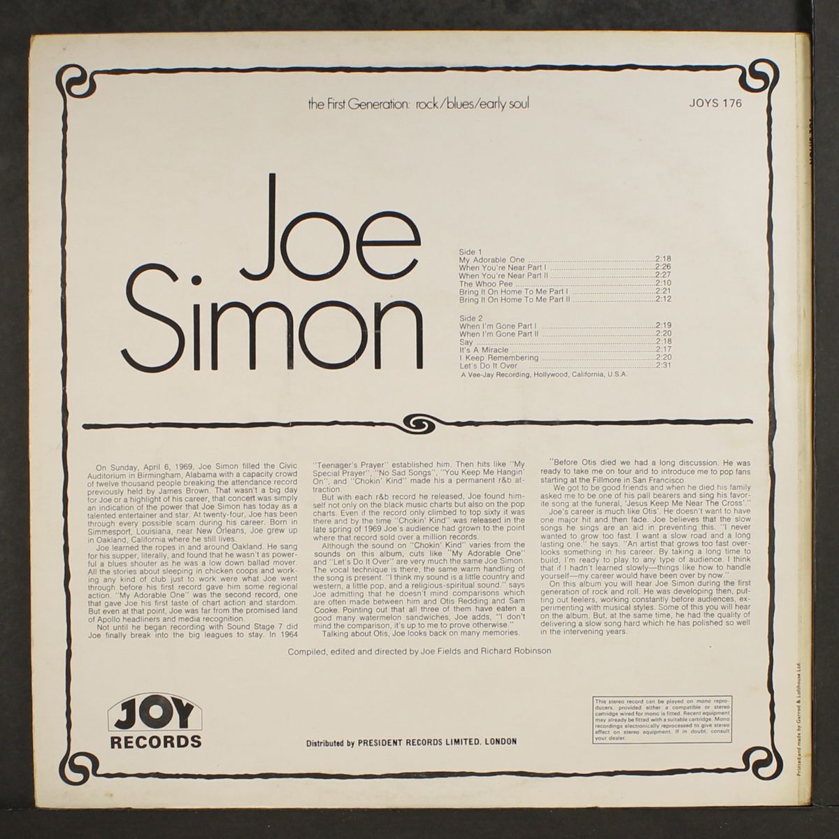 joe simon by JOE SIMON