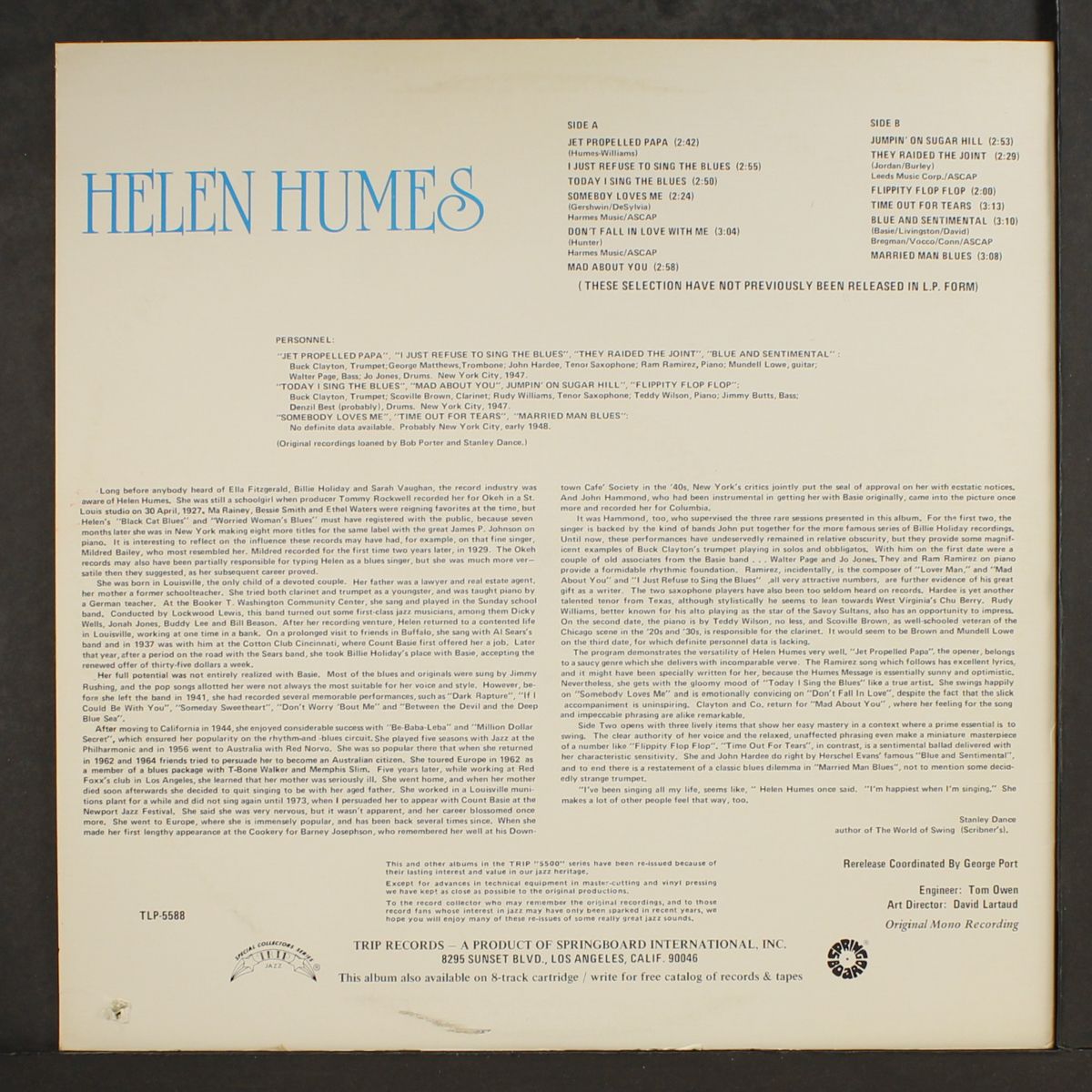 1947 by HELEN HUMES