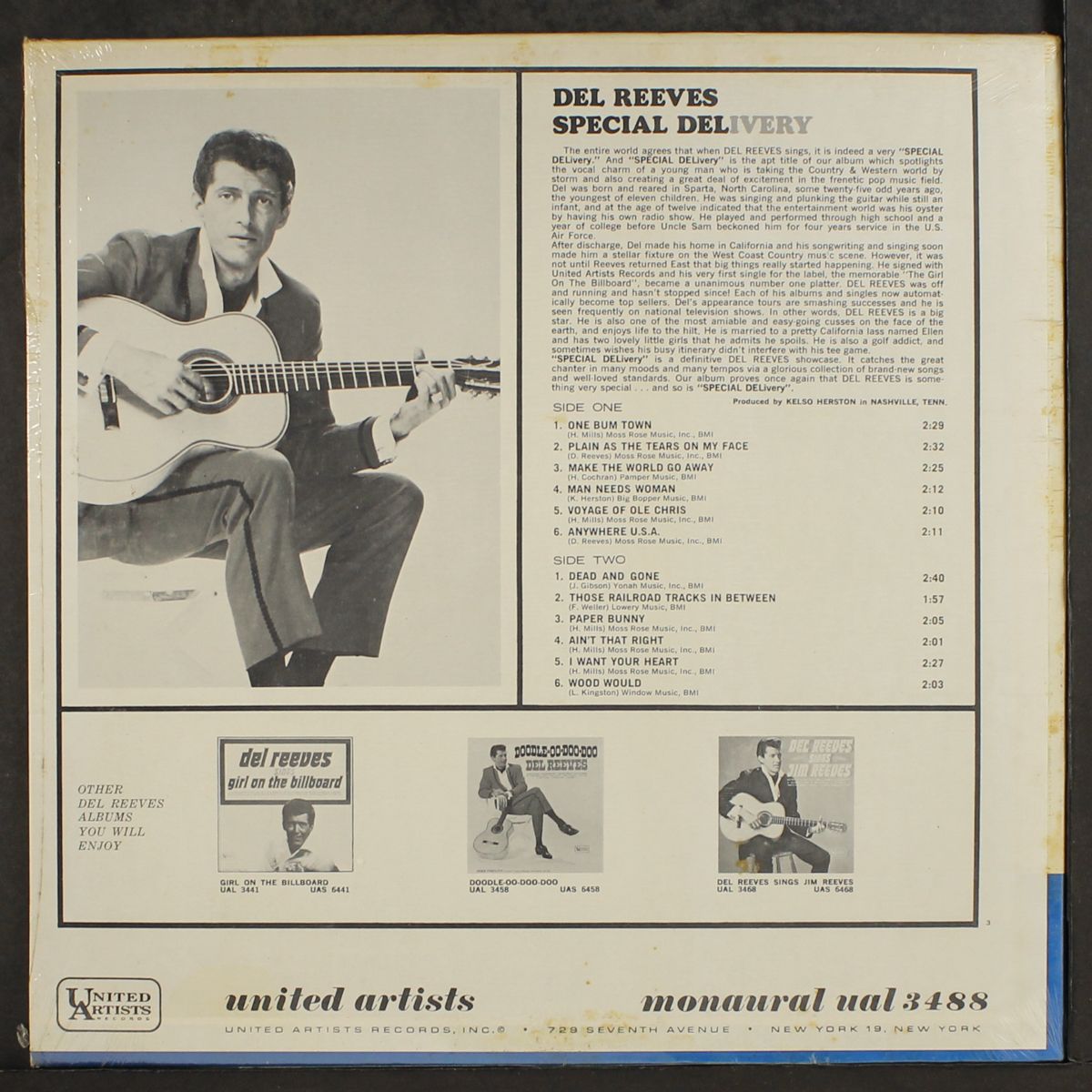 special delivery by DEL REEVES