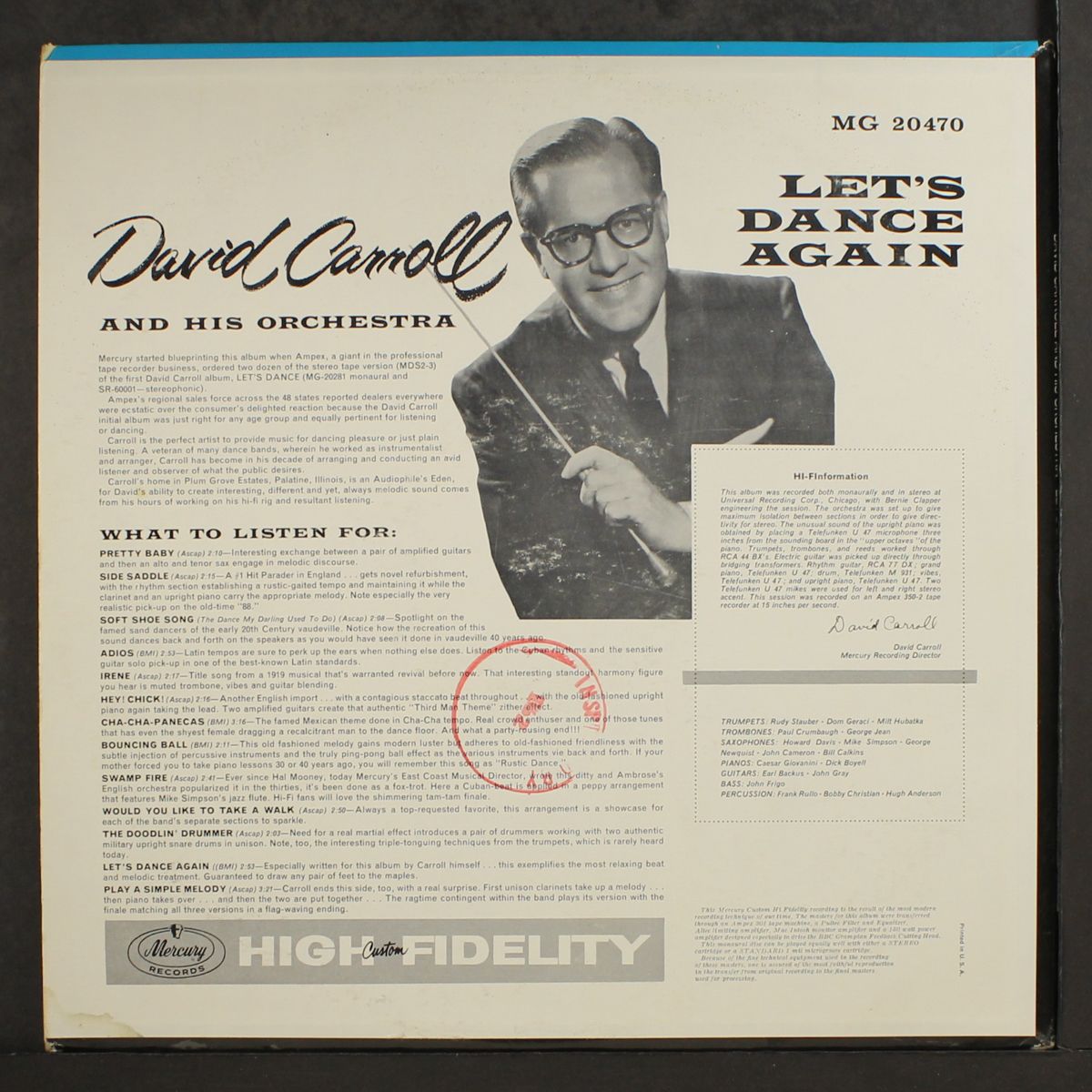 let's dance again! by DAVID CARROLL