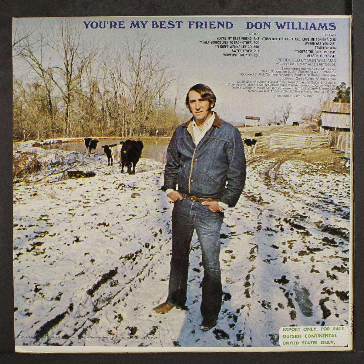 you're my best friend by DON WILLIAMS