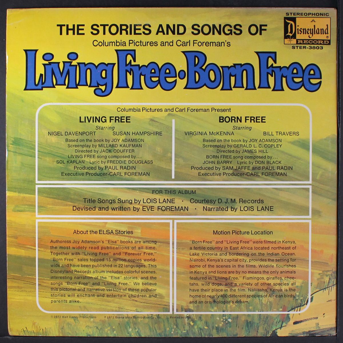living free - born free by SOUNDTRACK