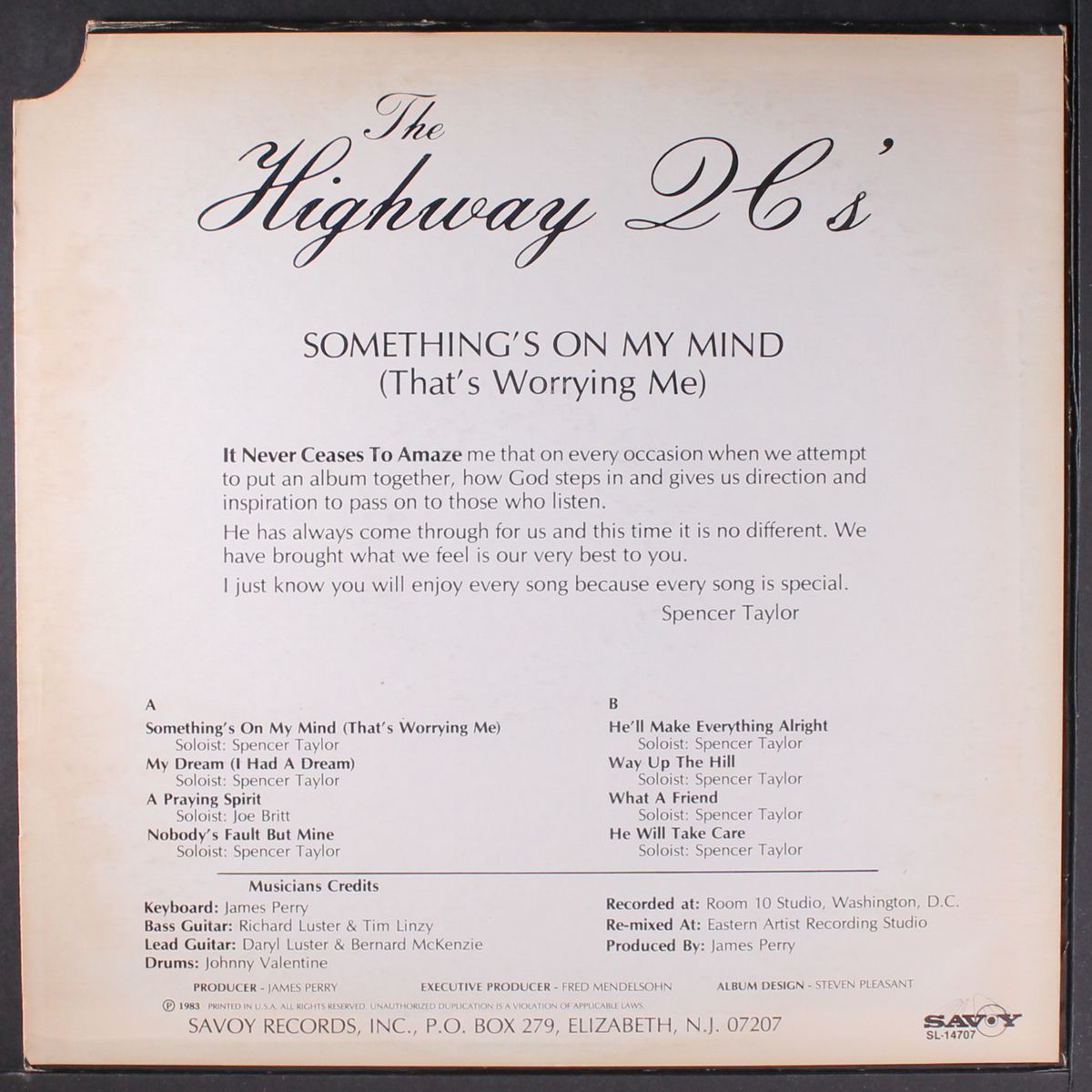 something's on my mind by HIGHWAY Q.C'S