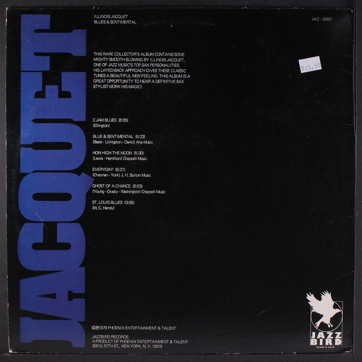 blues & sentimental by ILLINOIS JACQUET