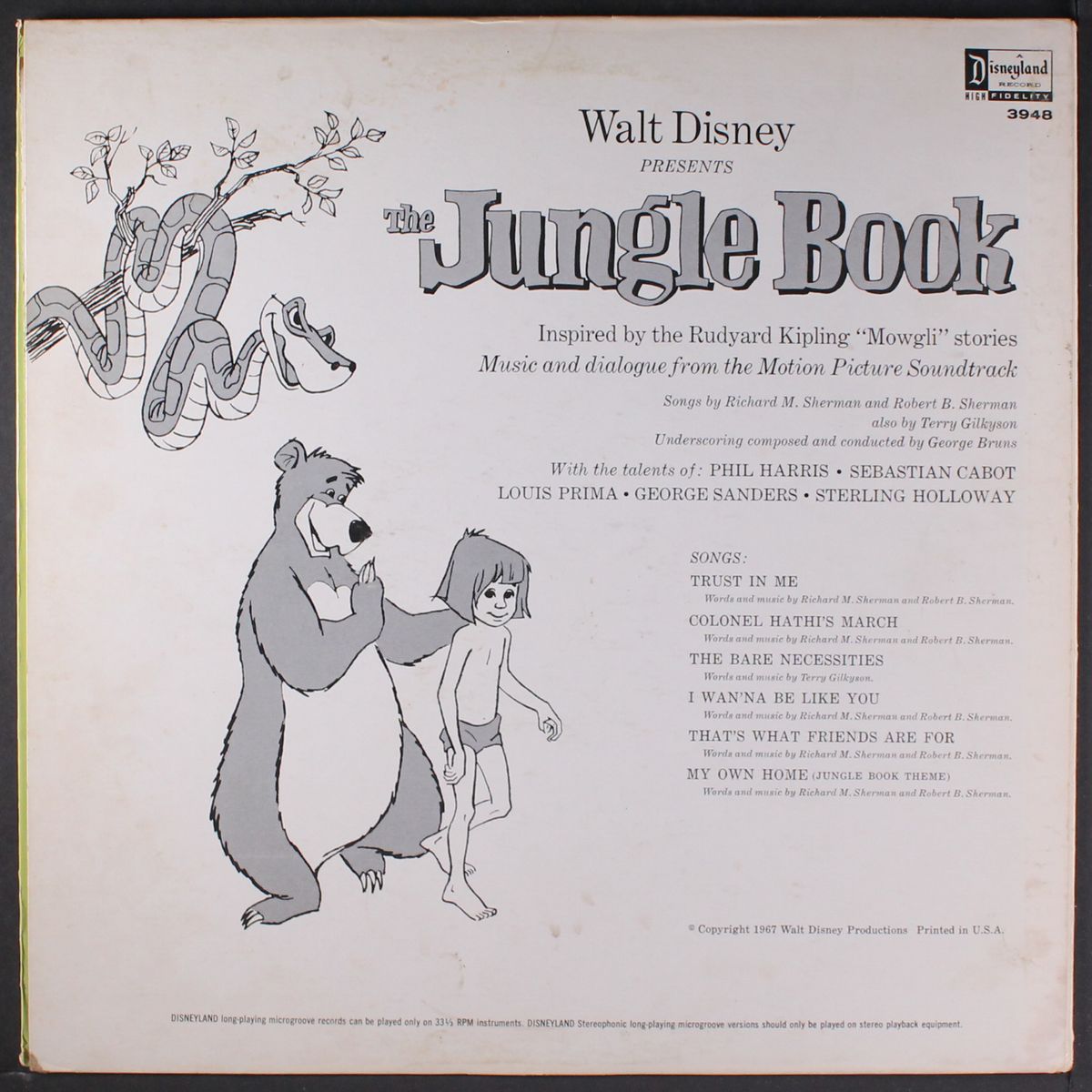 the jungle book by WALT DISNEY