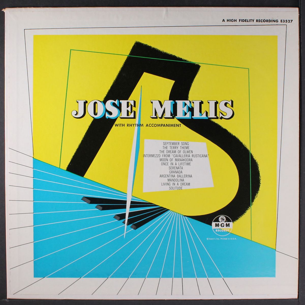 with rhythm accompaniment by JOSE MELIS