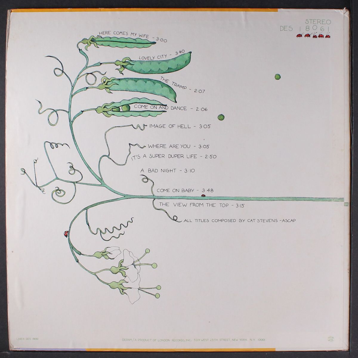 very young and early songs by CAT STEVENS