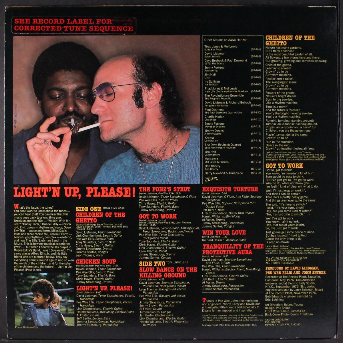light'n up, please by DAVID LIEBMAN