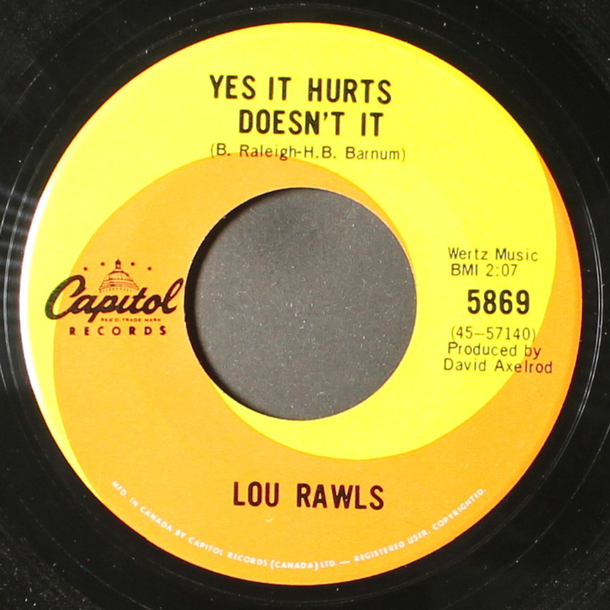 dead end street / yes it hurts doesn't it by LOU RAWLS
