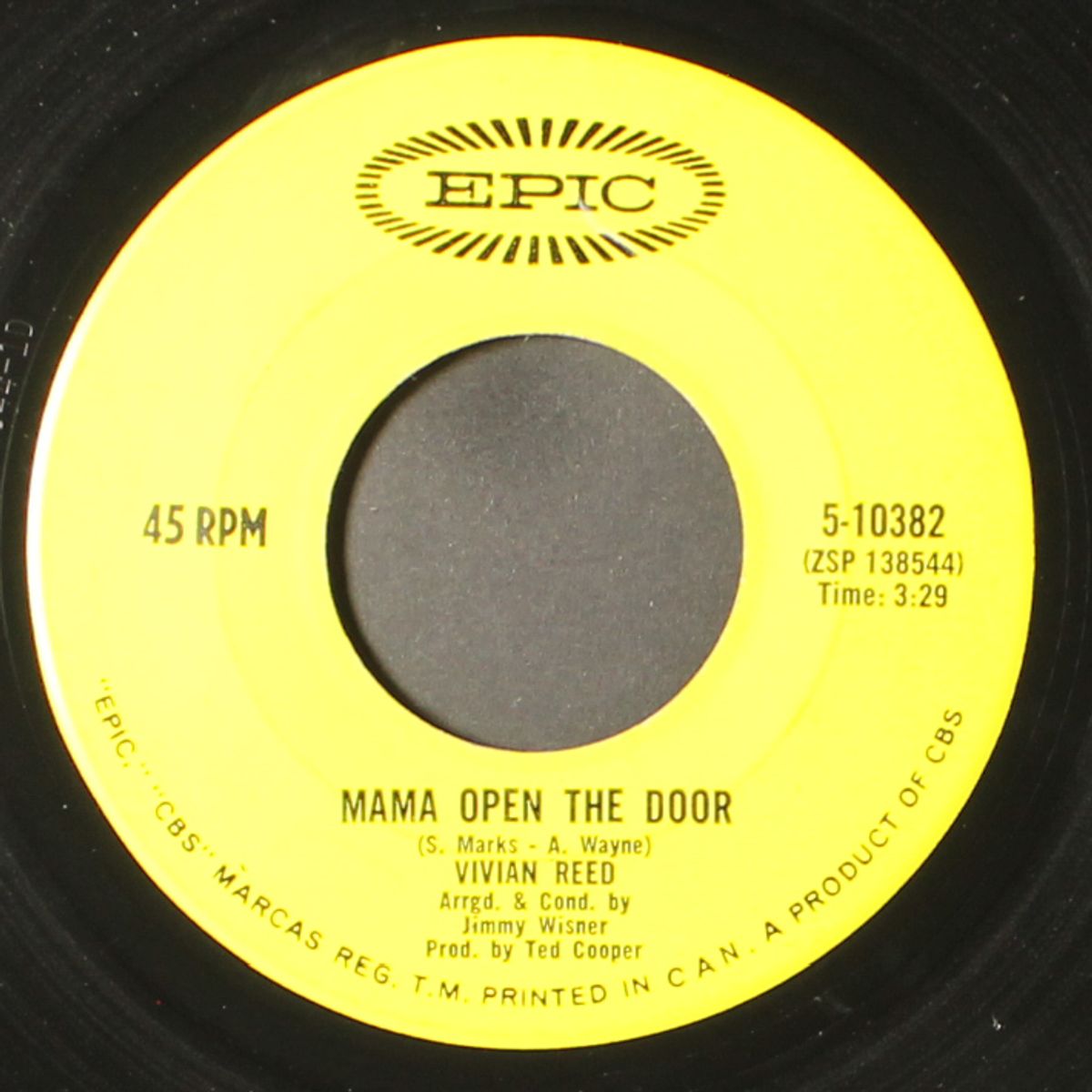 mama open the door by VIVIAN REED