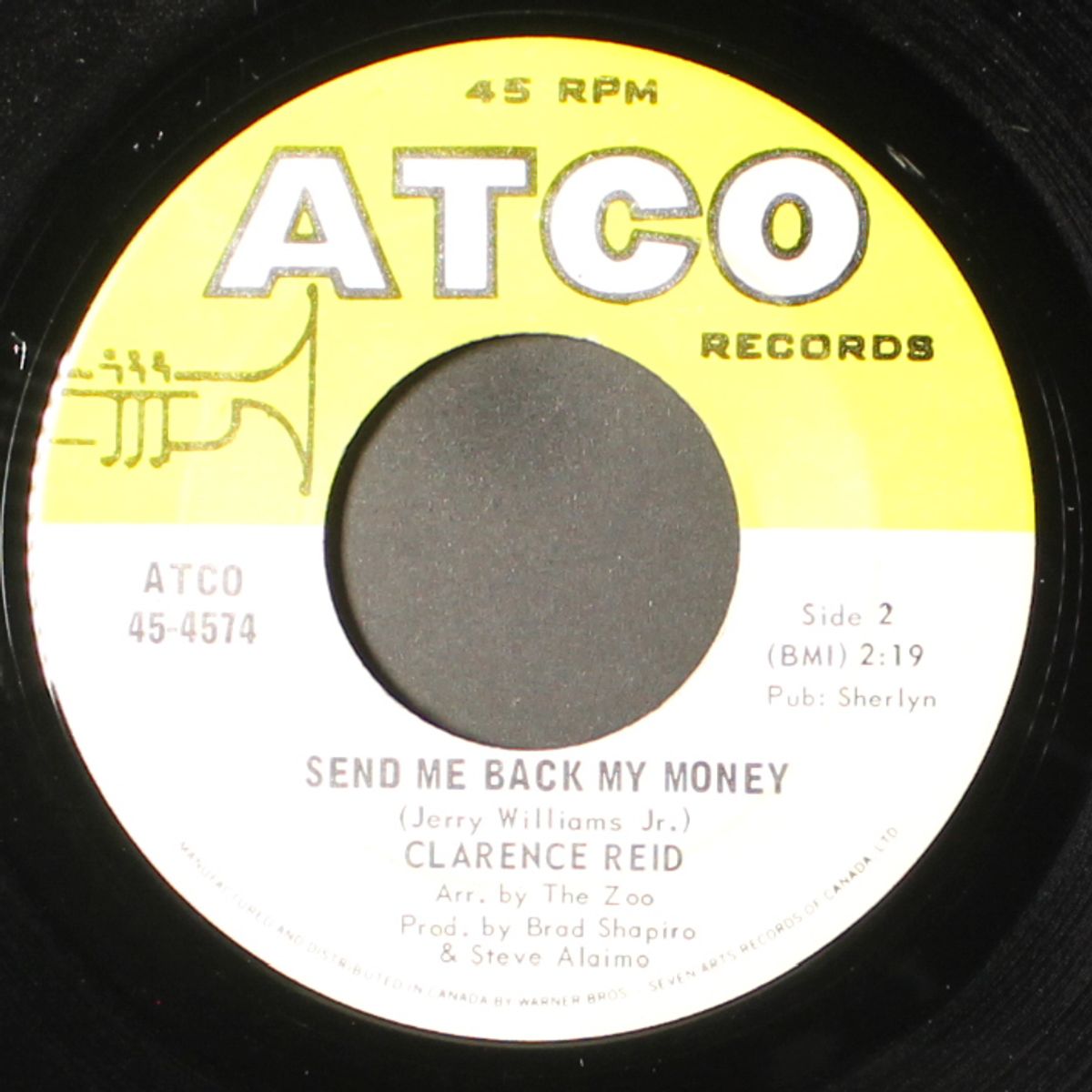 nobody but you babe / send me back my money by CLARENCE REID
