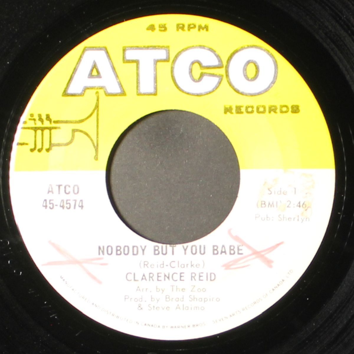 nobody but you babe / send me back my money by CLARENCE REID