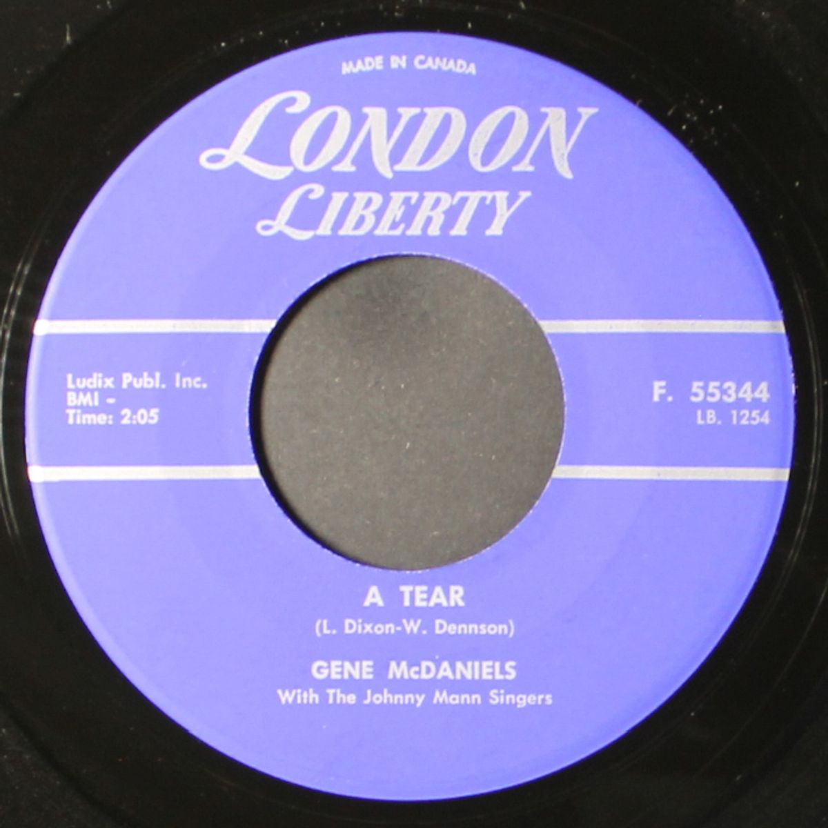 a tear / she's come back by GENE MCDANIELS