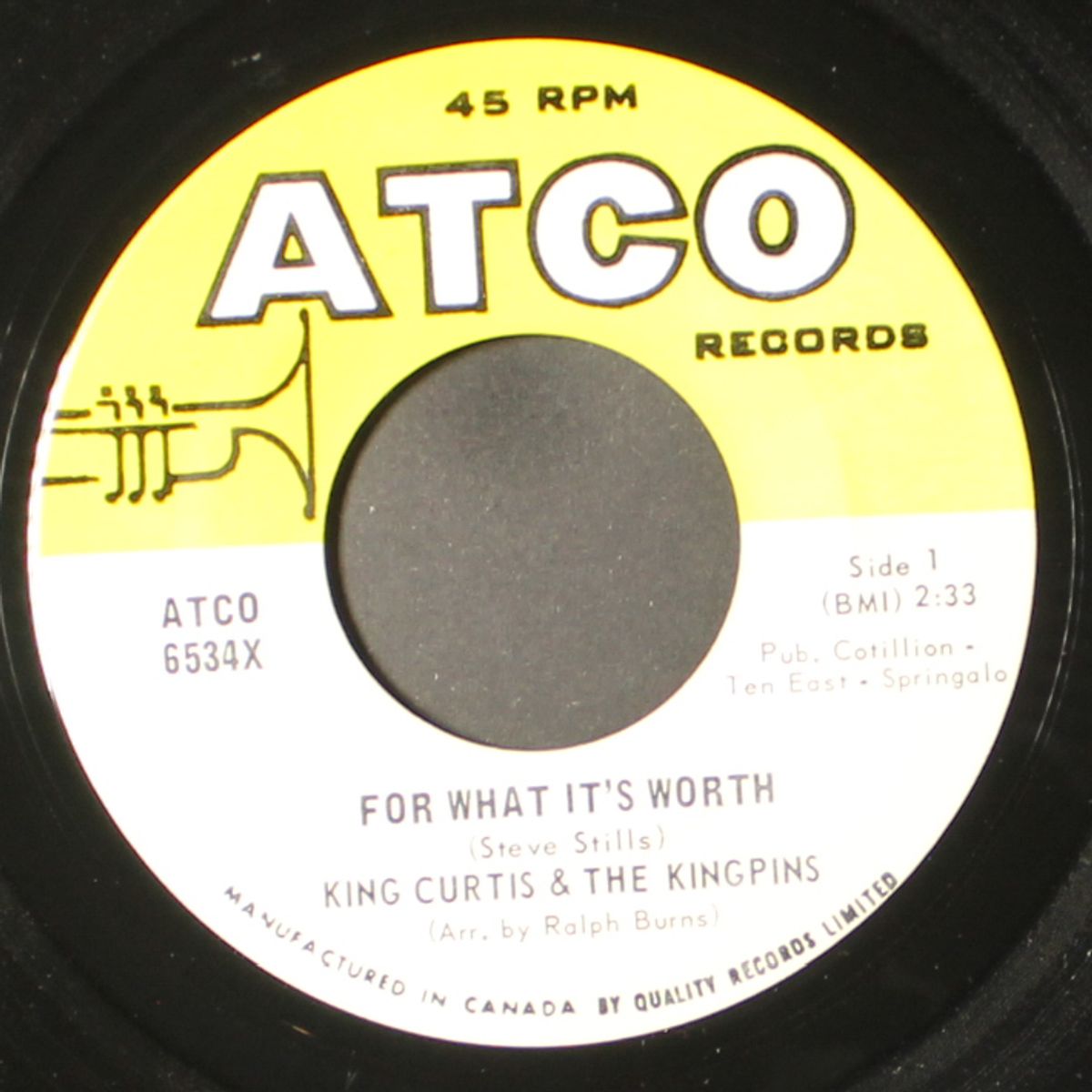 cook-out / for what it's worth by KING CURTIS