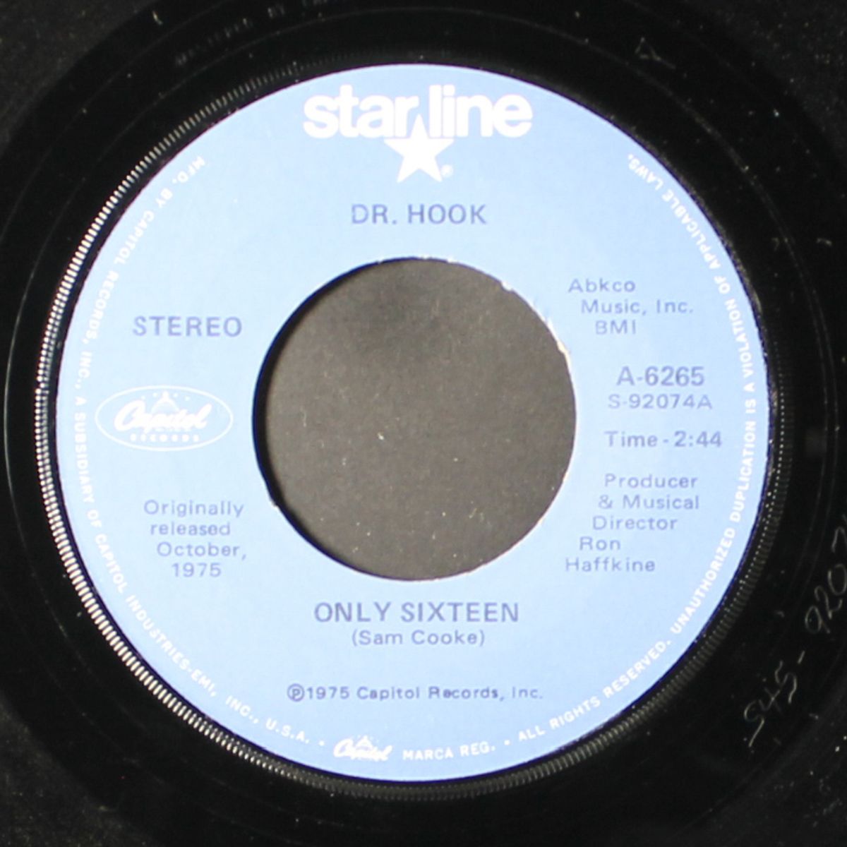 only sixteen / a little bit more by DR. HOOK